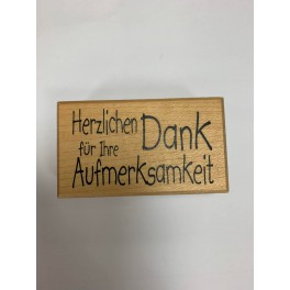 Motivstempel "Herzlichen Dank Aufmerksamkeit"