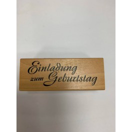 Motivstempel "Einladung zum Geburtstag"