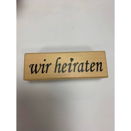 Motivstempel "wir heiraten"