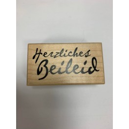 Motivstempel "Herzliches Beileid"