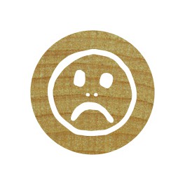 Motivstempel Mini "Smiley schlecht"
