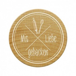 Motivstempel "Mit Liebe gebacken"