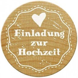 Motivstempel "Einladung zur Hochzeit"