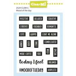 Clear Stamp Set "Mood of the day"