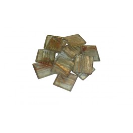 MosaixPro Glassteine 20x20 Goldlinie transparent