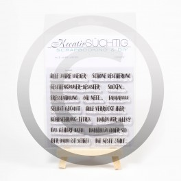 Kreativsüchtig Clearstamp Set Alle Jahre Wieder