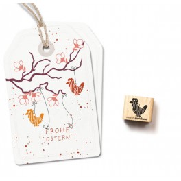 Stempel "Holzanhänger Huhn"