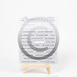 Kreativsüchtig Clearstamp Set "Minisprüche Motivation"