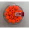 NEON Perlen 8mm orange Großloch