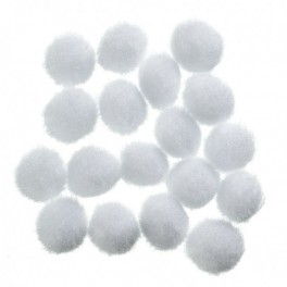 Pompons weiß 20mm