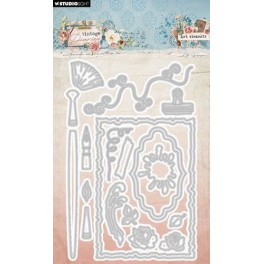 Studio Light Cutting dies Art elements Vintage Diaries nr.814