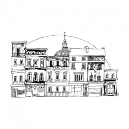 Crafty Individuals Christmas on Mainstreet Unmounted Rubber Stamps