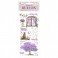 Stamperia Rubbelsticker Rub On Lavender - Window