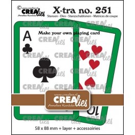 Crealies Xtra no 251 Spielkarten
