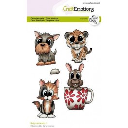 CraftEmotions clearstamps A6 - Baby Animal 1