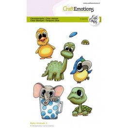 CraftEmotions clearstamps A6 - Baby Animal 3