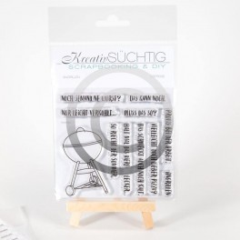 Kreativsüchtig Clearstamp Set "Angrillen"