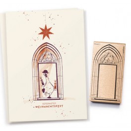 Stempel "Portal 1 gotischer Bogen Outline"