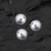 Glaswachsperle 3mm silber