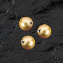 Glaswachsperle 3mm gold