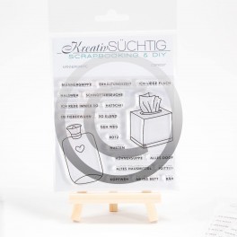 Kreativsüchtig Clearstamp Set "Männergrippe"