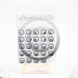 Kreativsüchtig Clearstamp Set "Adventskalender"