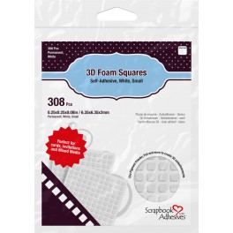 3D Foam Squares White Small