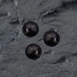 Glaswachsperle 6mm schwarz