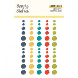 Simple Stories Enamel Dots - Pet Shoppe
