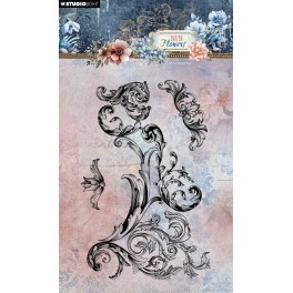 Studio Light Frozen Flowers Clear Stamp Ornaments 