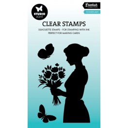 Studio Light Clear Stamp Flower Lady