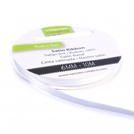 Vaessen Creative • Satinband 6mm Weiß