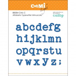 Schneideschablone "Kleinbuchstaben Typewriter"