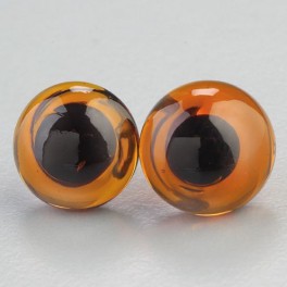 Tieraugen mit Öse braun 10mm