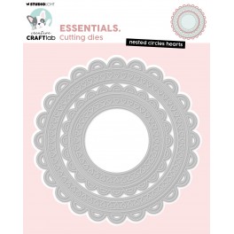Studio Light Nested Circles Hearts Essentials Cutting Die