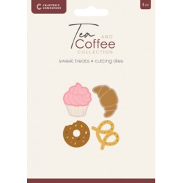 Crafter's Companion Tea & Coffee Metal Die Set - Sweet Treats