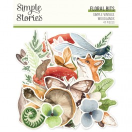 Simple Stories Simple Vintage Woodlands Floral Bits & Pieces