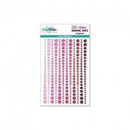Carlijn Design Glitter Enamel Dots Magenta