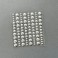 Adhesive Enamel Dots Metallic Silver Matte