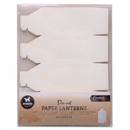 Studio Light Reindeer Christmas Die-cut Paper Lanterns