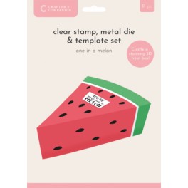 Crafter's Companion Fruit Treat Boxes Stamp/Die/Template One in a Melon