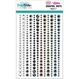 Carlijn Design Glitter Enamel Dots Eyes 1
