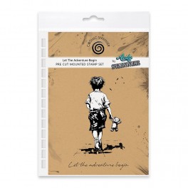 Katy Sue Design Andy Skinner Pre Cut Rubber Stamp Set Let The Adventure Begin