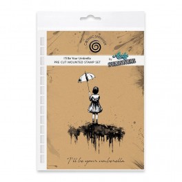 Katy Sue Design Andy Skinner Pre Cut Rubber Stamp Set I'll Be Your Umbrella
