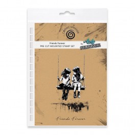 Katy Sue Design Andy Skinner Pre Cut Rubber Stamp Set Friends Forever
