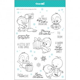 Clear Stamp Set "Pino il Pinguino" ENG