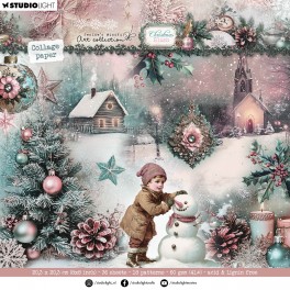 Studio Light Christmas Blush Collage Paper Pad