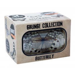 Studio Light Butterfly Grunge Transparent Stickers on Roll 