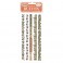 Stamperia Rubbelsticker Furry Friends - Stripes