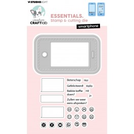 Studio Light Smartphone Essentials Stamp & Cutting Die